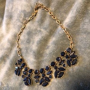 Navy and gold j.crew necklace